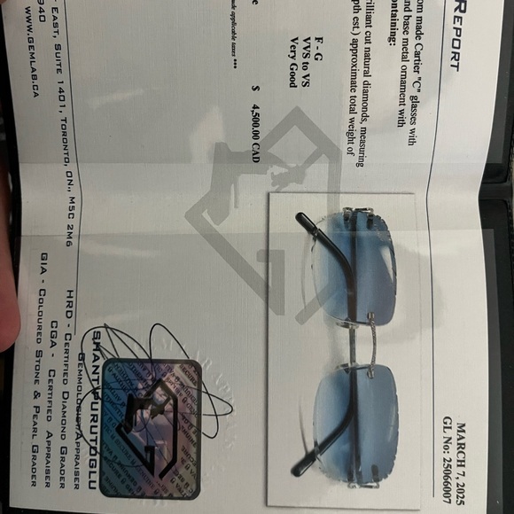 Diamond Cartier Vintage Glasses - Picture 9 of 9